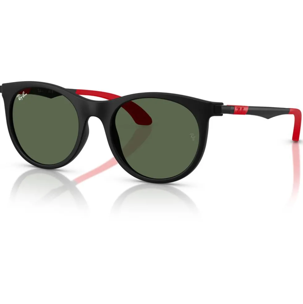 Occhiali da sole Ray Ban RB9082S Kids Mat Black Dark Green
