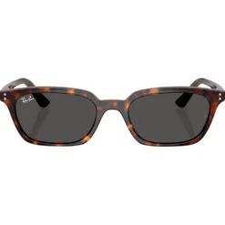 Occhiali da sole Ray Ban RB4456 Zaya Polished Havana Dark Grey
