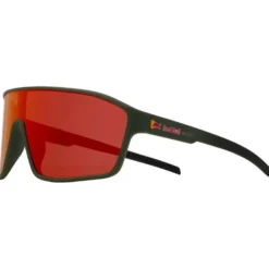 Occhiali da sole Red Bull Spect Daft Olive Gradient Black Brown Red Orange Mirror