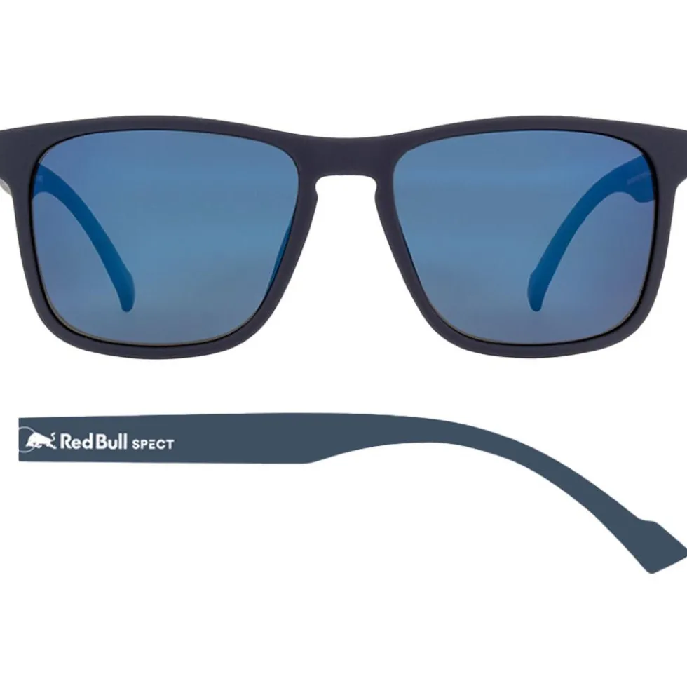 Occhiali da sole Red Bull Spect Leap Matt Dark Blue Smoke Blue Mirror Polarized