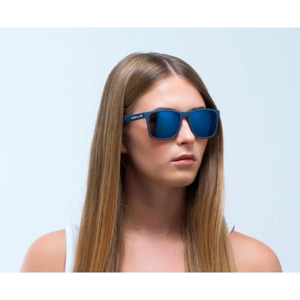 Occhiali da sole Red Bull Spect Leap Matt Dark Blue Smoke Blue Mirror Polarized