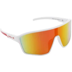 Occhiali da sole Red Bull Spect Daft Shiny White Brown Red Brown Red Orange Mirror
