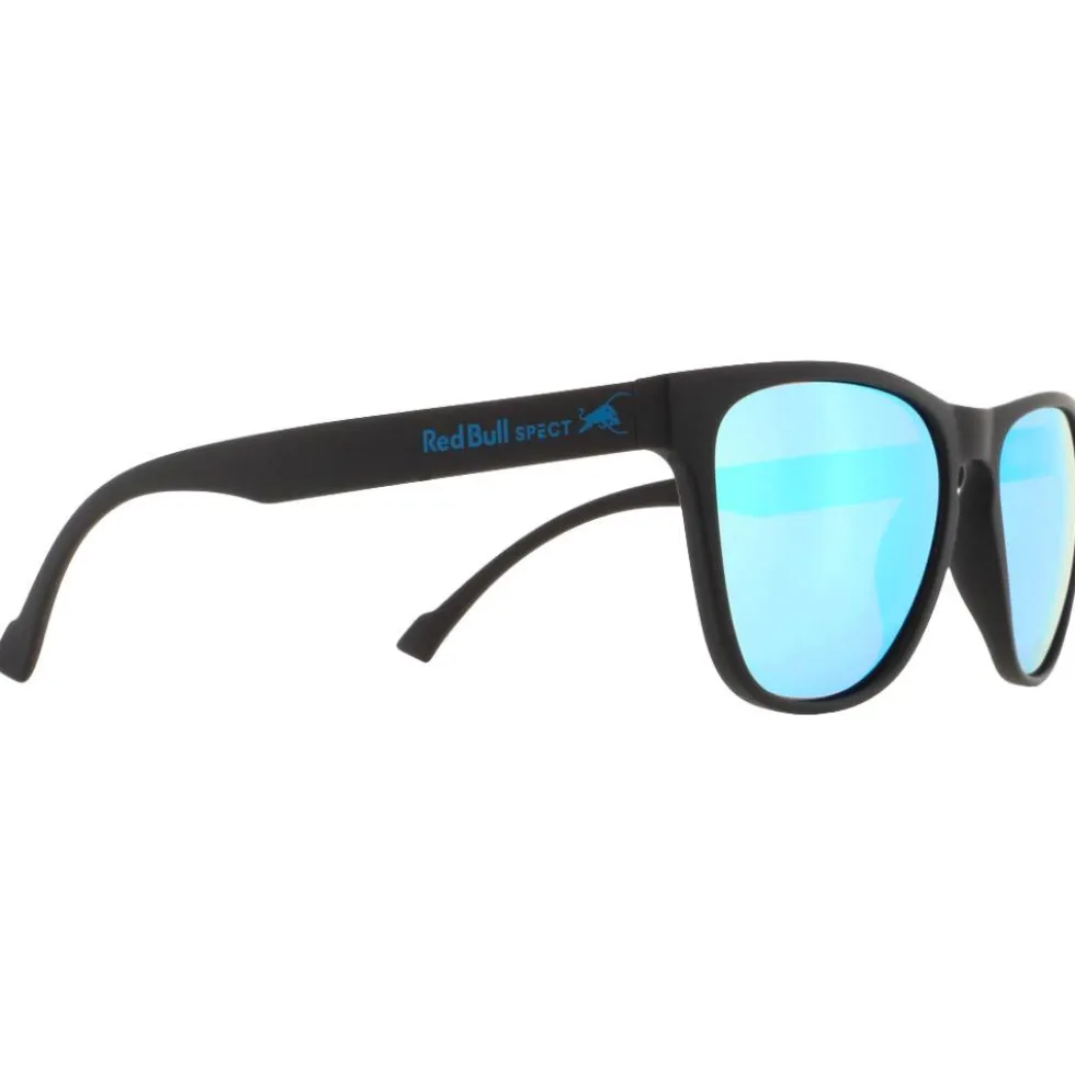 Occhiali da sole Red Bull Spect Spark Matte Blak Smoke Ice Blue Polarized