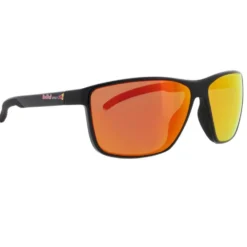 Occhiali da sole Red Bull Spect Drift Shiny Black Black Rubber Brown Red Mirror