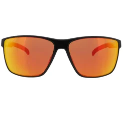 Occhiali da sole Red Bull Spect Drift Shiny Black Black Rubber Brown Red Mirror