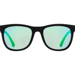 Occhiali da sole Red Bull Spect Ecos Soft Touch Black Smoke Green Purple Mirror Polarized