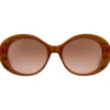 Occhiali da sole Serengeti Bacall Shiny Crystal Caramel Brown Drivers Gradient