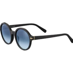Occhiali da sole Serengeti Joan Matte Black Mineral Polarized Blue Gradient