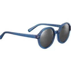 Occhiali da sole Serengeti Joan Shiny Transparent Fed Blue Mineral Polarized Smoke