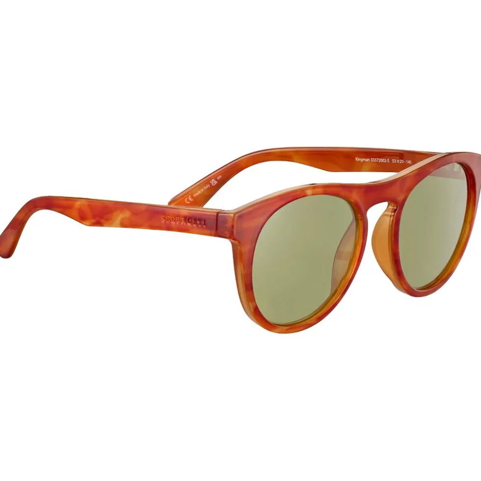 Occhiali da sole Serengeti Kingman Shiny Milky Vintage Tortoise Saturn 555nm