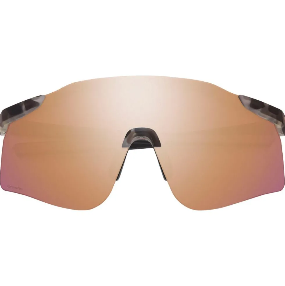 Occhiali da sole Smith Defy Matte Salt Haze Chromapop Rose Gold Mirror + Clear