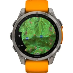 Orologi GPS Garmin Fenix 8 Amoled Sapphire Titanium Orange Graphite