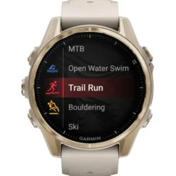 Orologi GPS Garmin Fenix 8 Amoled Sapphire Soft Gold Gris Cendré Grès Foncé