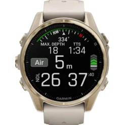Orologi GPS Garmin Fenix 8 Amoled Sapphire Soft Gold Gris Cendré Grès Foncé