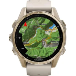 Orologi GPS Garmin Fenix 8 Amoled Sapphire Soft Gold Gris Cendré Grès Foncé