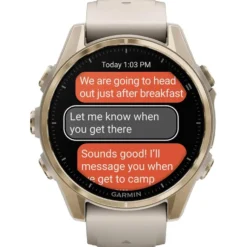 Orologi GPS Garmin Fenix 8 Amoled Sapphire Soft Gold Gris Cendré Grès Foncé