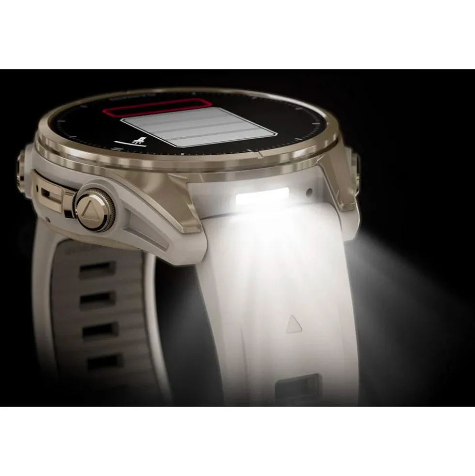 Orologi GPS Garmin Fenix 8 Amoled Sapphire Soft Gold Gris Cendré Grès Foncé