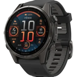 Orologi GPS Garmin Fenix 8 Amoled Sapphire Titane Carbon Gray DLC Noir Gris Galet