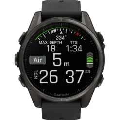 Orologi GPS Garmin Fenix 8 Amoled Sapphire Titane Carbon Gray DLC Noir Gris Galet