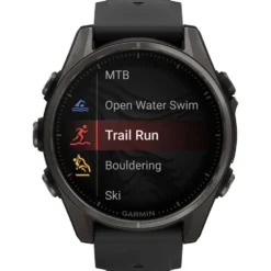 Orologi GPS Garmin Fenix 8 Amoled Sapphire Titane Carbon Gray DLC Noir Gris Galet