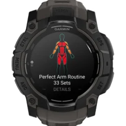 Orologi GPS Garmin Instinct 3 Amoled Noir Avec Bracelet Gris Charbon