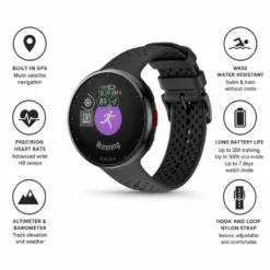 Orologi GPS Polar Pacer Pro Hook and Loop Grey Black