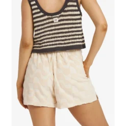 Pantaloncini Billabong Laura Waves Knit Antique White