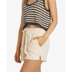 Pantaloncini Billabong Laura Waves Knit Antique White