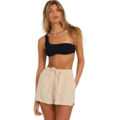 Pantaloncini Billabong Laura Waves Knit Antique White