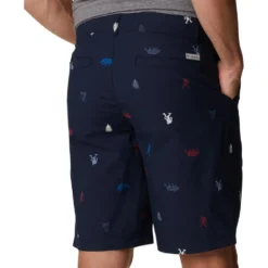Pantaloncini Columbia M's Washed Out Printed Short Collegiate Navy Camp