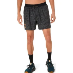 Pantaloncini da trail Asics Fujitrail All Over Print 5In S Performance Black