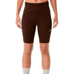 Pantaloncini da trail Asics Road High Waist 8 In Sprinter Coffee