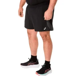 Pantaloncini da trail Asics Road 5 In Short Performance Black Graphite Grey