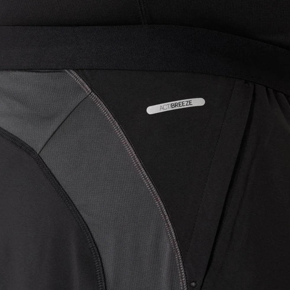 Pantaloncini da trail Asics Road 2 in 1 Black Graphite Grey