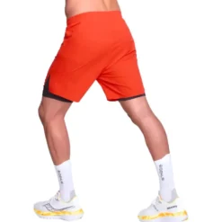 Pantaloncini da trail Bjorn Daehlie Short Run 365 Lava Red