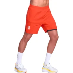 Pantaloncini da trail Bjorn Daehlie Short Run 365 Lava Red