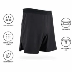 Pantaloncini da trail Bv Sport Boston Noir