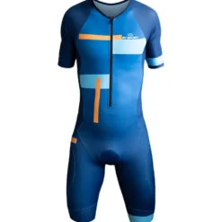 Pantaloncini da trail Bv Sport Combinaison Triathlon 3X200 Bleu Orange