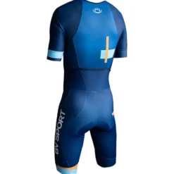 Pantaloncini da trail Bv Sport Combinaison Triathlon 3X200 Bleu Orange