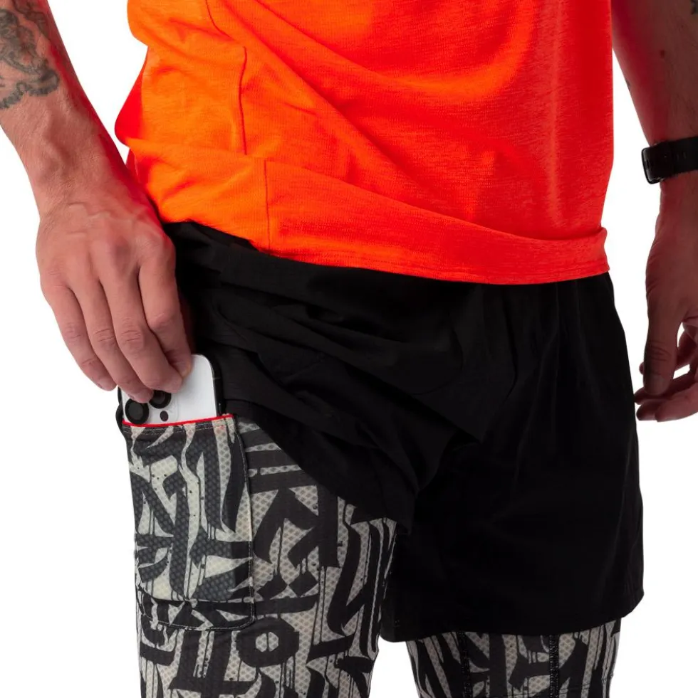Pantaloncini da trail Dynafit Trail 2in1 Short M Black Out Overcast