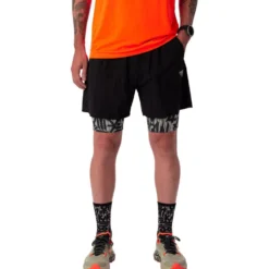 Pantaloncini da trail Dynafit Trail 2in1 Short M Black Out Overcast