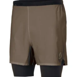 Pantaloncini da trail Scott Hybrid Endurance Tech Wood Grey Black