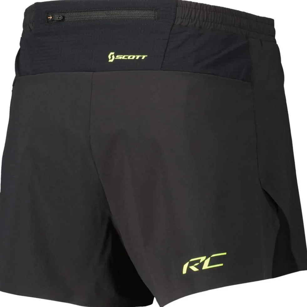 Pantaloncini da trail Scott Rc Run Split Short Black Yellow