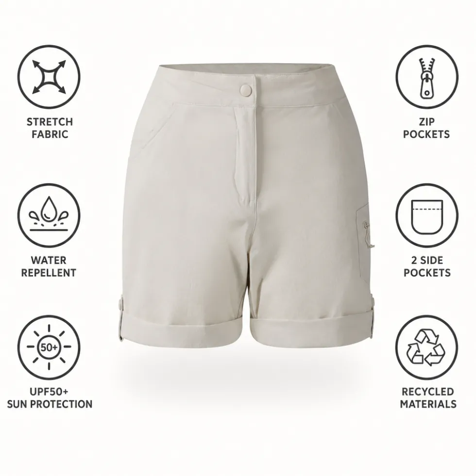Pantaloncini da trekking DARE2B Melodic III Short Almond Milk
