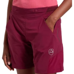Pantaloncini da trekking La Sportiva Trail Guard Shorts W Redwood Chalk