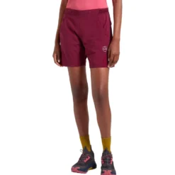 Pantaloncini da trekking La Sportiva Trail Guard Shorts W Redwood Chalk