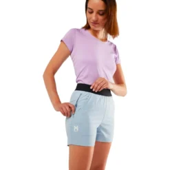 Pantaloncini da trekking Millet Wanaka Stretch Short III W Iceberg