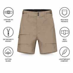 Pantaloncini da trekking Norrona Femund Light Cotton Short W Winter Twig