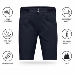 Pantaloncini da trekking Norrona Femund Flex1 Lightweight Short Cavier Black
