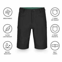 Pantaloncini da trekking Ortovox Pelmo Short M Black Raven